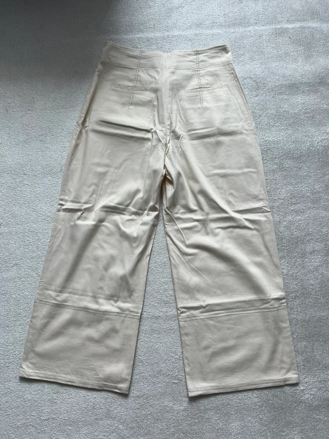 Eesome Women's Wide Leg Pants - Beige, Size L - photo 3
