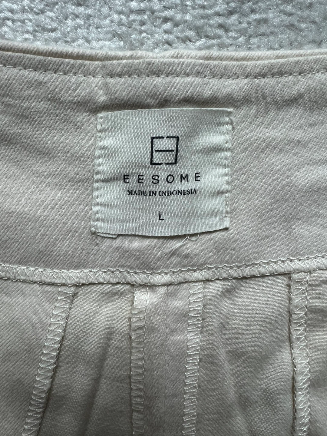 Eesome Women's Wide Leg Pants - Beige, Size L - photo 2