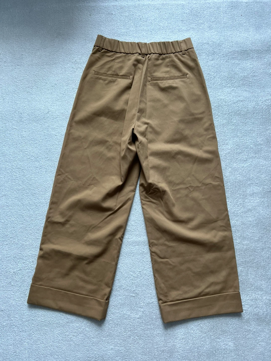 ZARA Women's Brown Wide Leg Cropped Pants Size M - photo 3