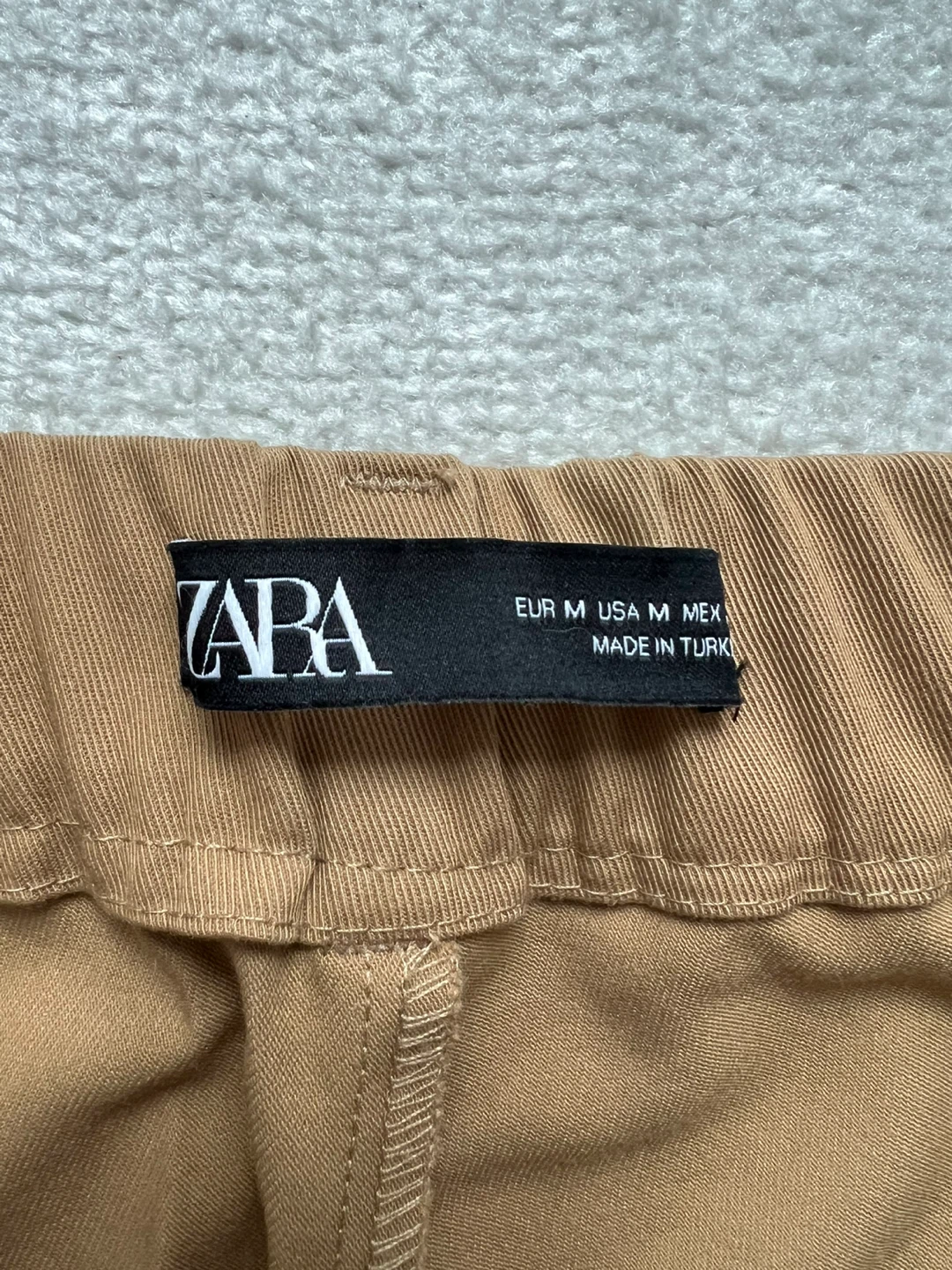 ZARA Women's Brown Wide Leg Cropped Pants Size M - photo 2