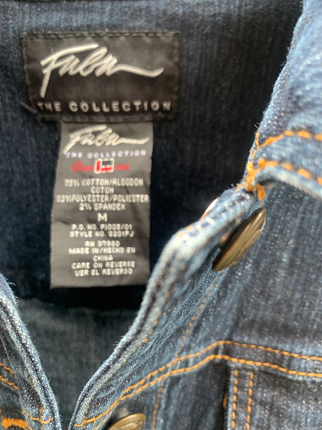 Stretchy Fabl The Collection Denim Jacket Size M - photo 2