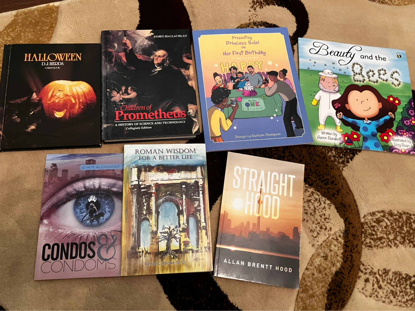 Lot of 7 Books: Children's, Fiction, and Non-Fiction