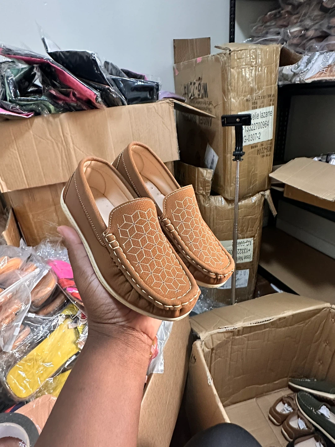 Kids Brown Suede Loafer Shoes - photo 2