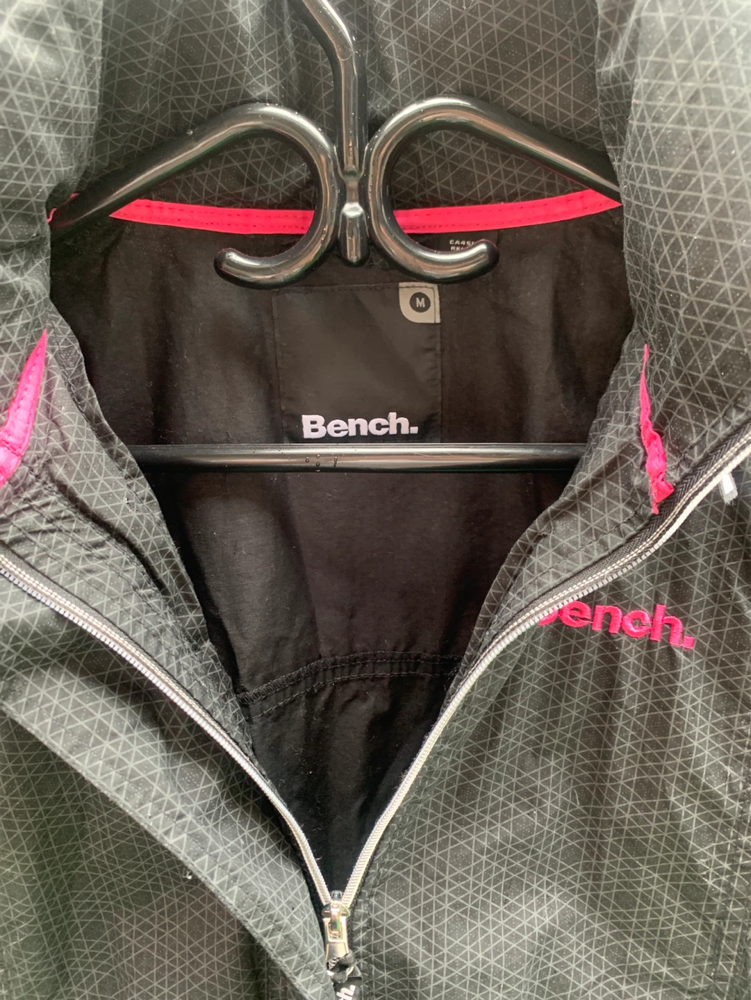 Bench Black Jacket with Pink Logo - Size M - photo 2