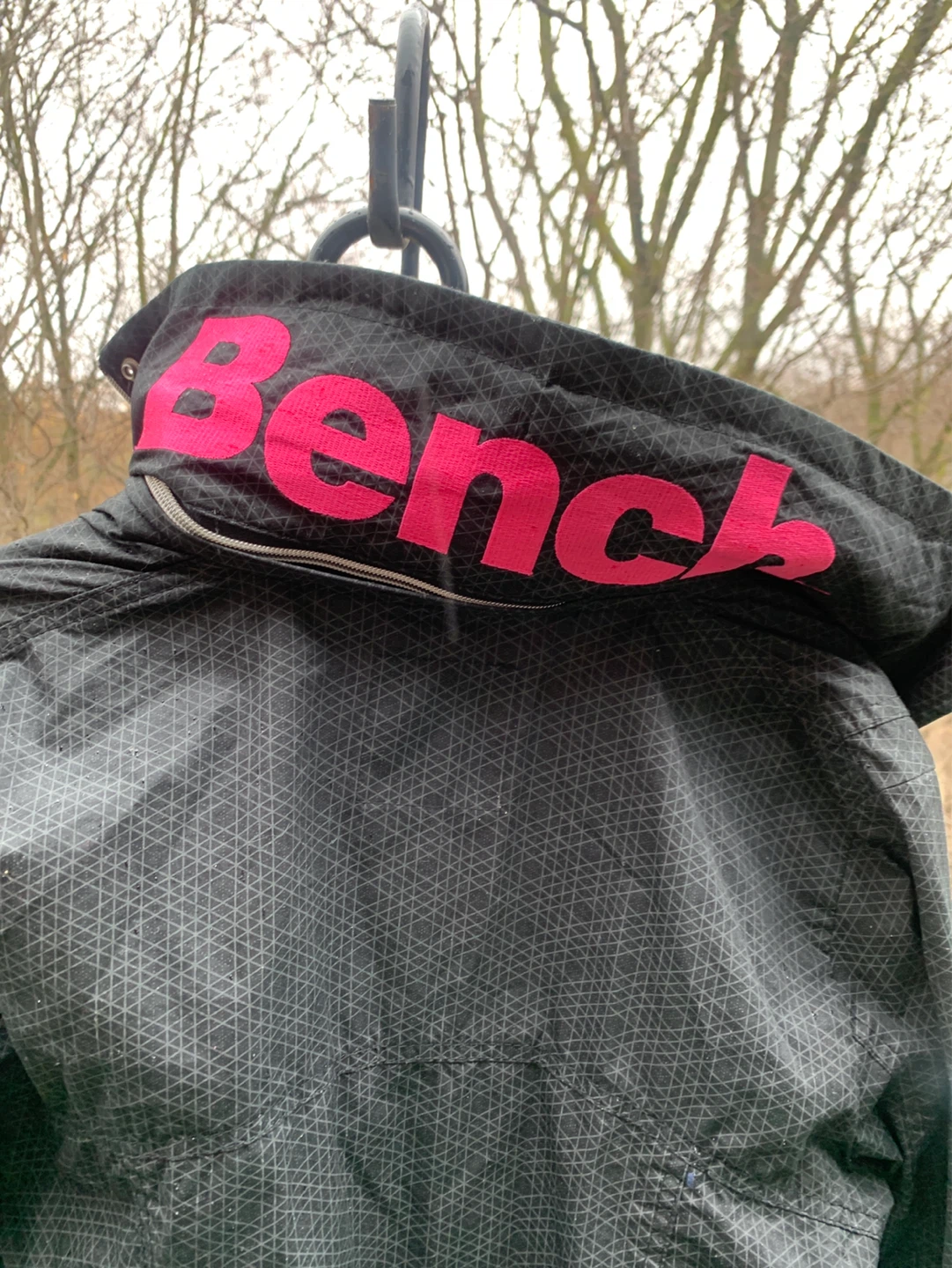 Bench Black Jacket with Pink Logo - Size M - photo 3