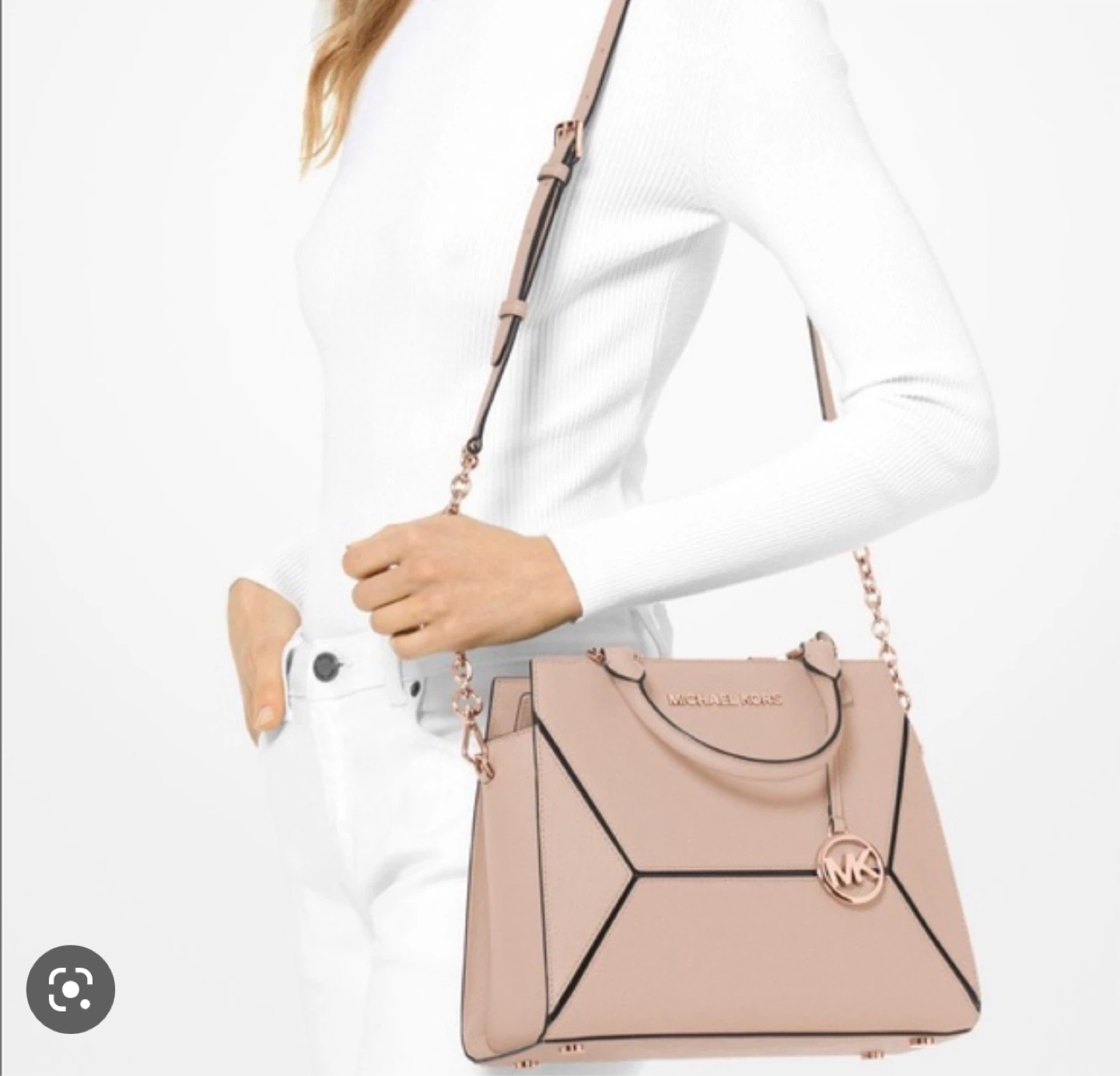 Michael Kors Coral Leather Satchel Handbag - photo 2