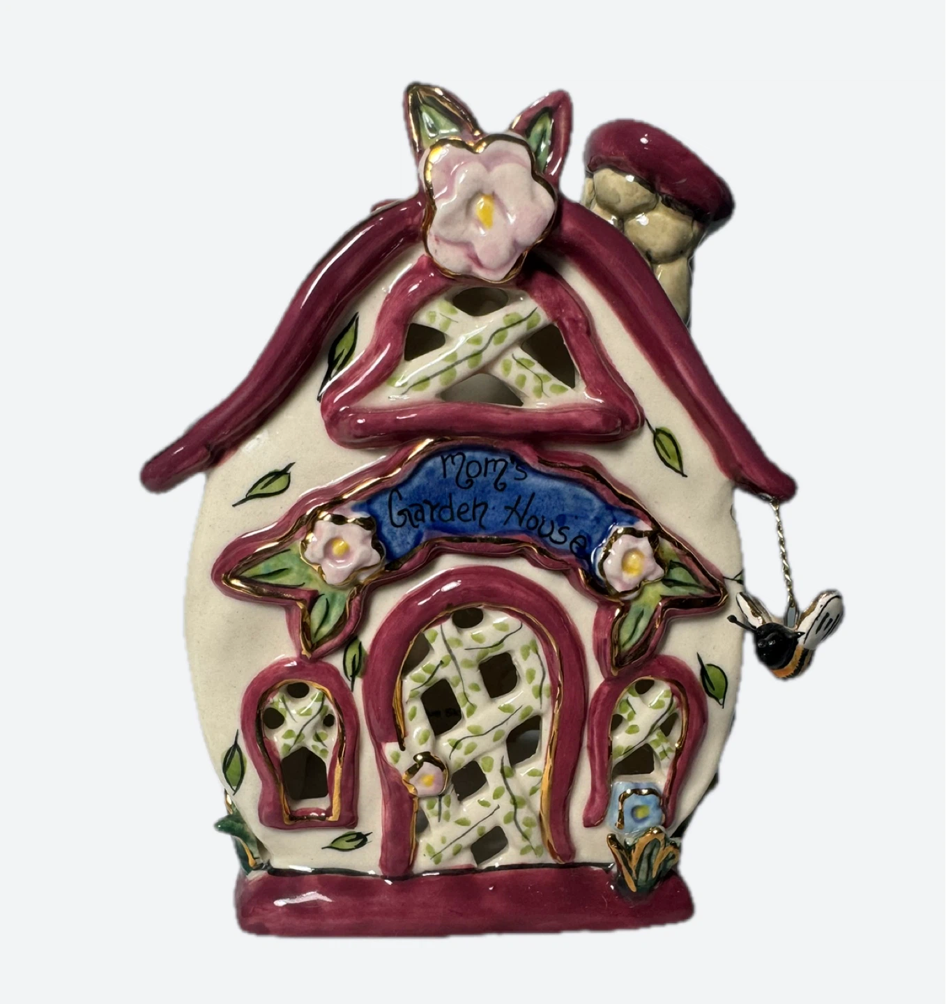 Blue Sky Corp Mom's Garden House Tealight Holder 2004