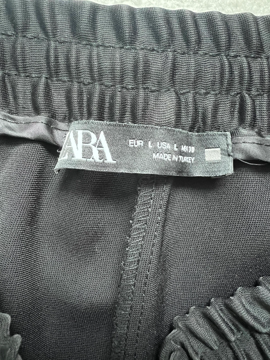 Black ZARA Wide Leg Pants - Size L - photo 2