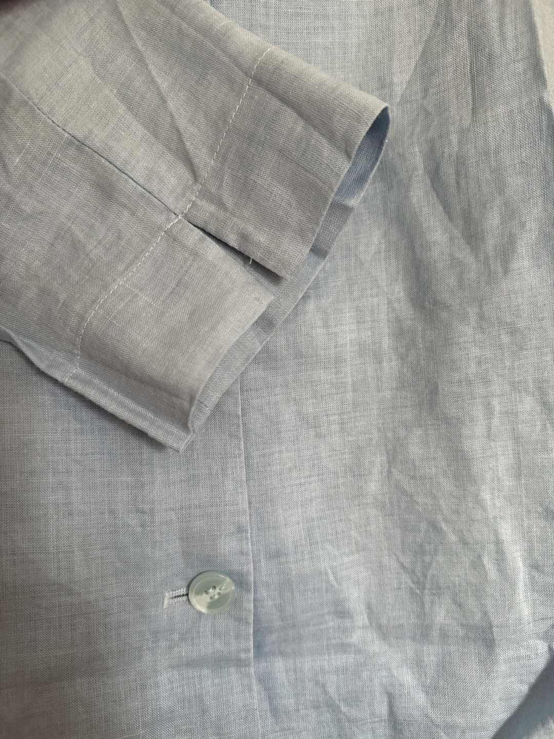 Maitre Light Blue Button-Up Shirt - Size 77 - photo 3