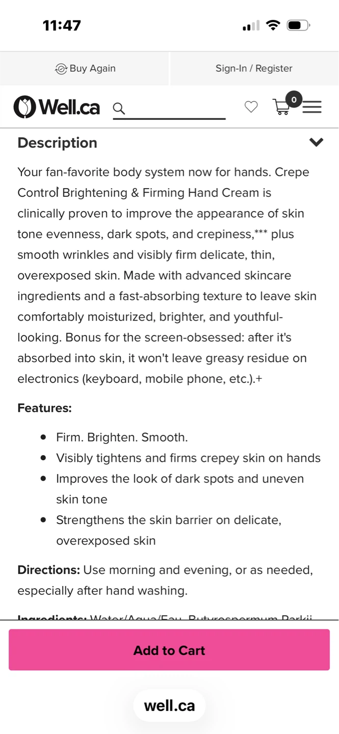 NEW Strivectin Crepe Control Hand Cream - photo 3