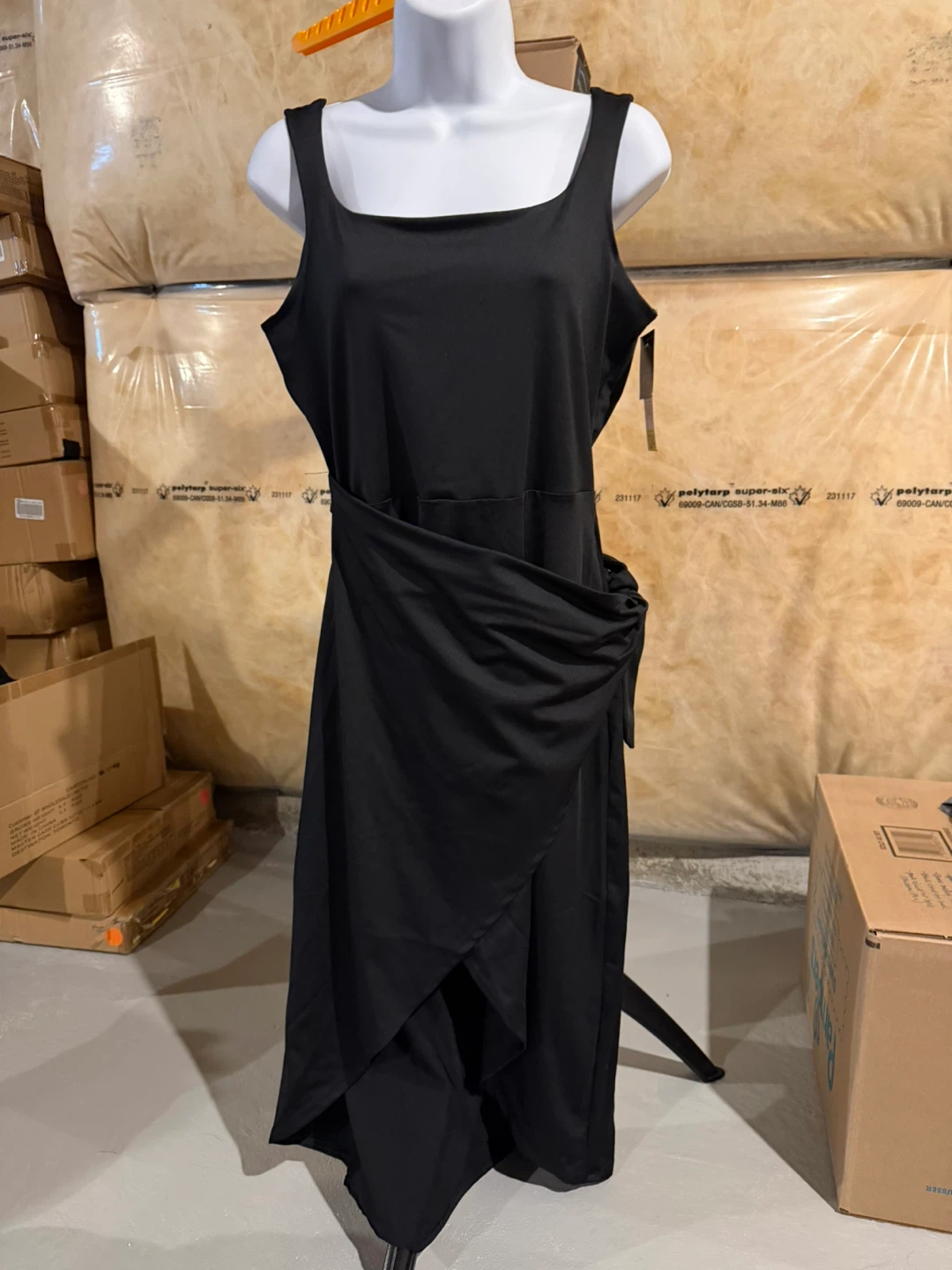 Lily Morgan Black Wrap Dress
