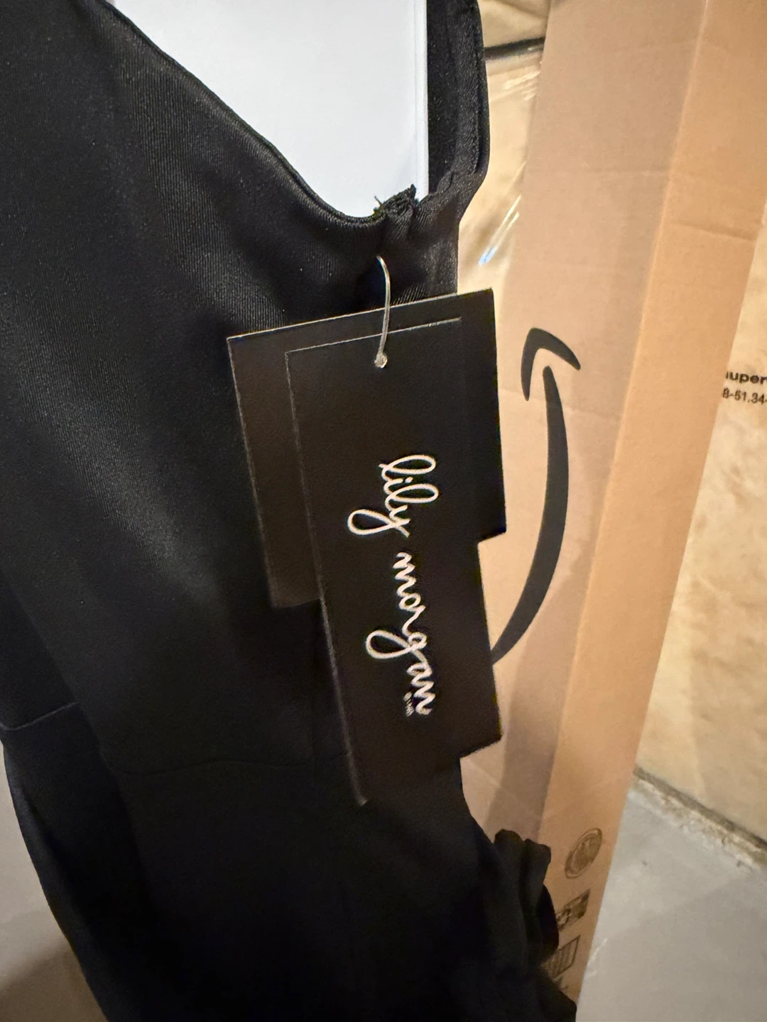 Lily Morgan Black Wrap Dress - photo 4