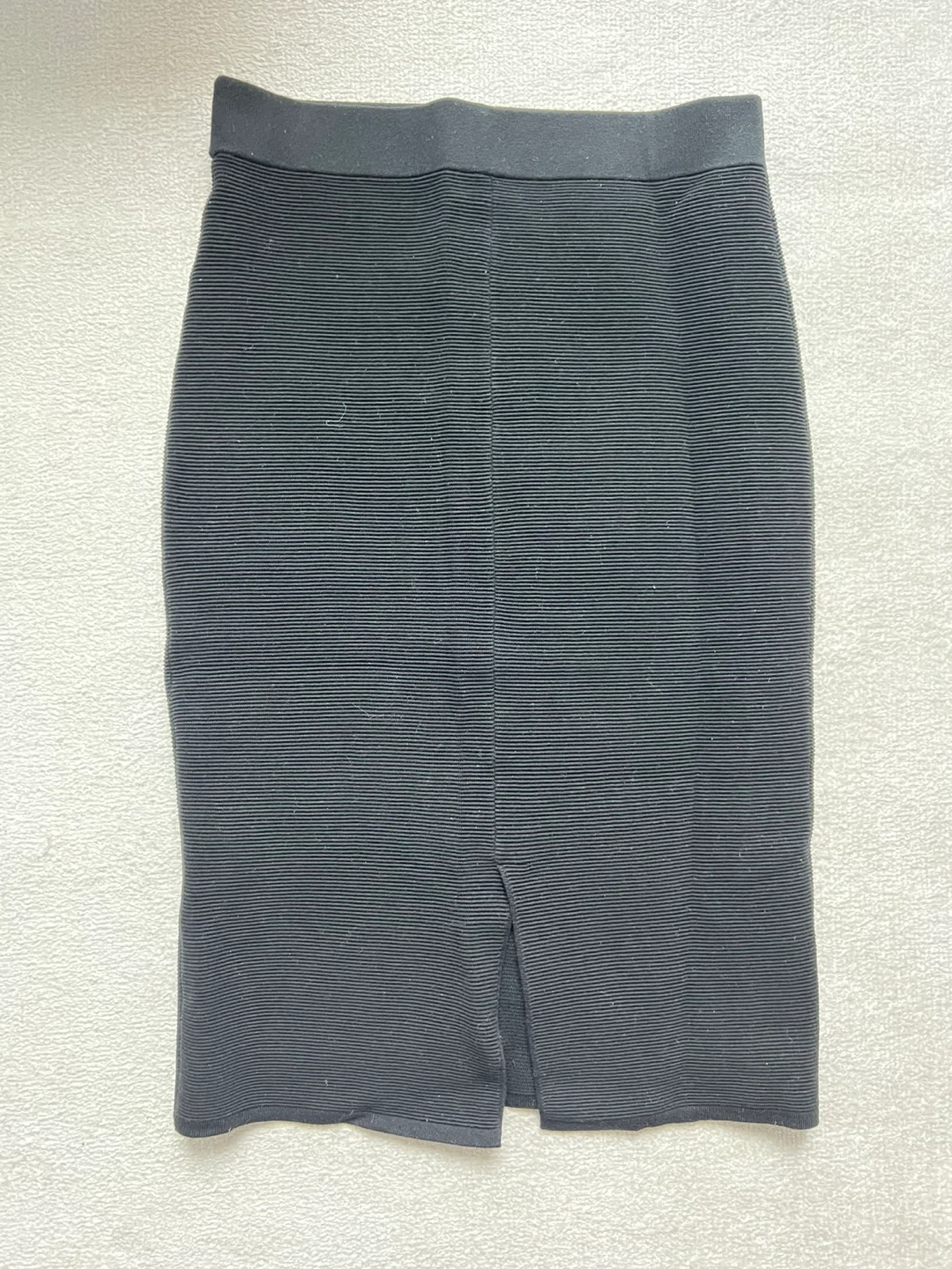 UNIQLO Ribbed Pencil Skirt - Black, Size S - photo 3