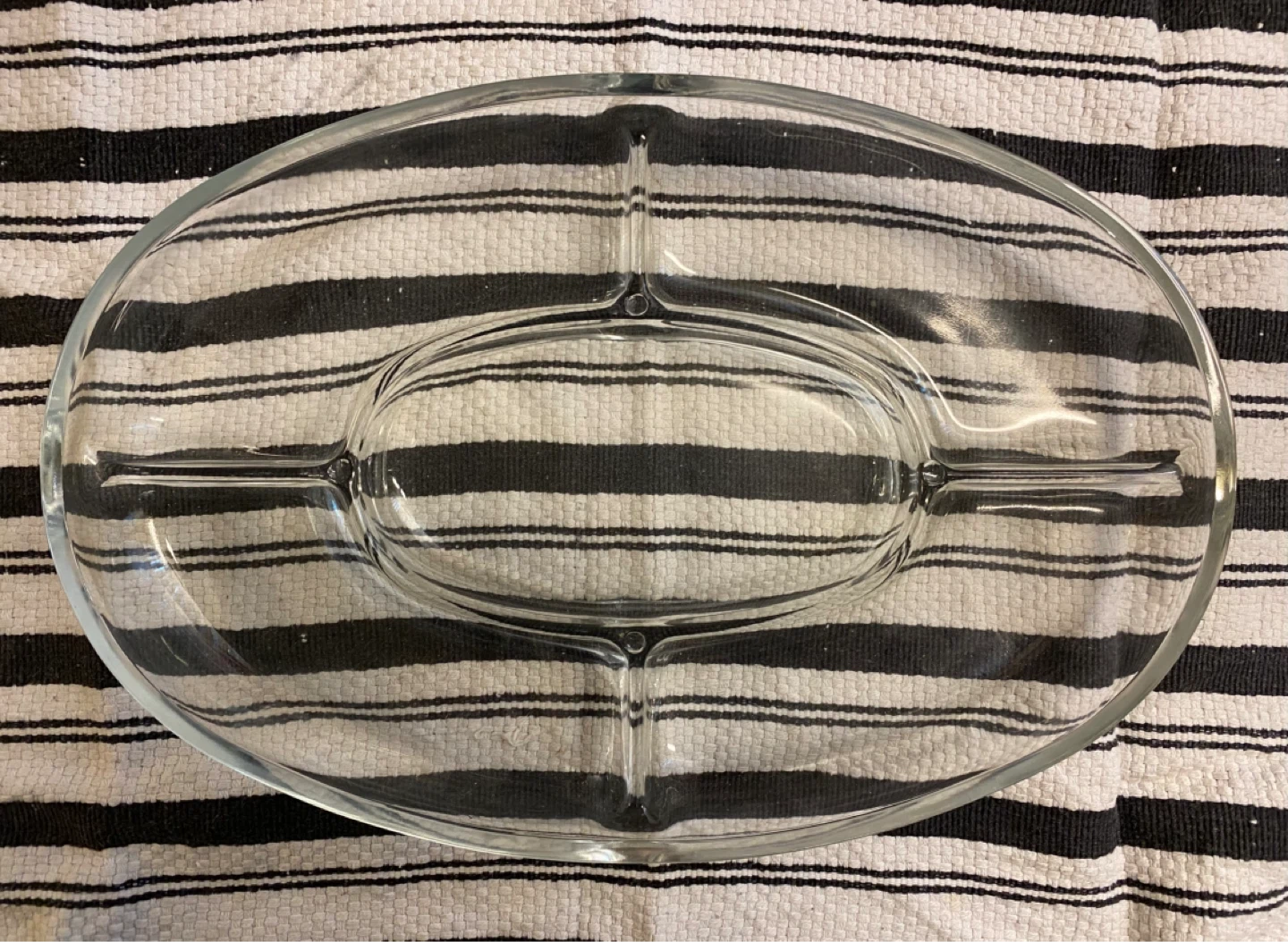 Vintage Glass Serving Platter