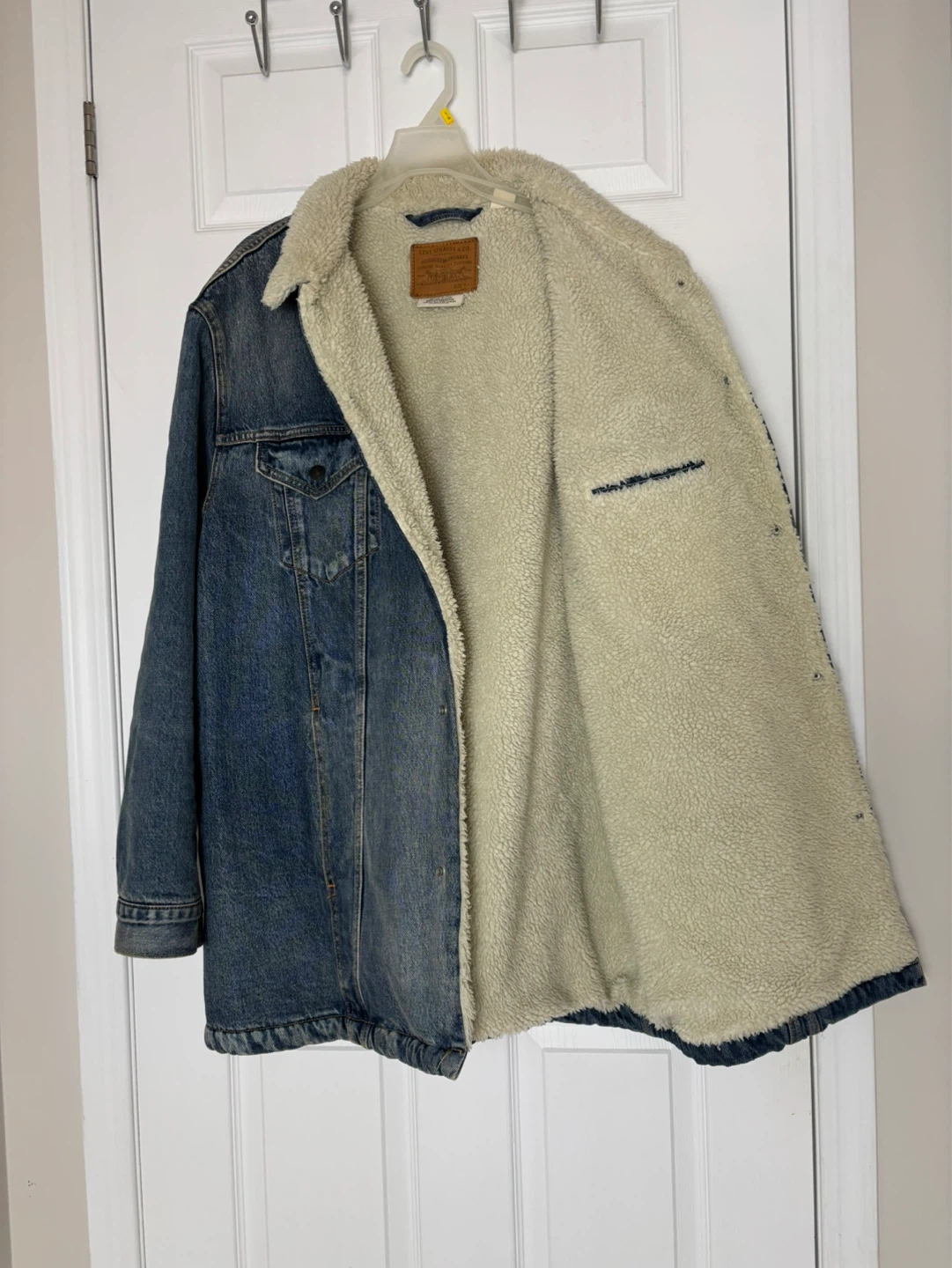 Levi's Sherpa Lined Denim Trucker Jacket - Size XXL