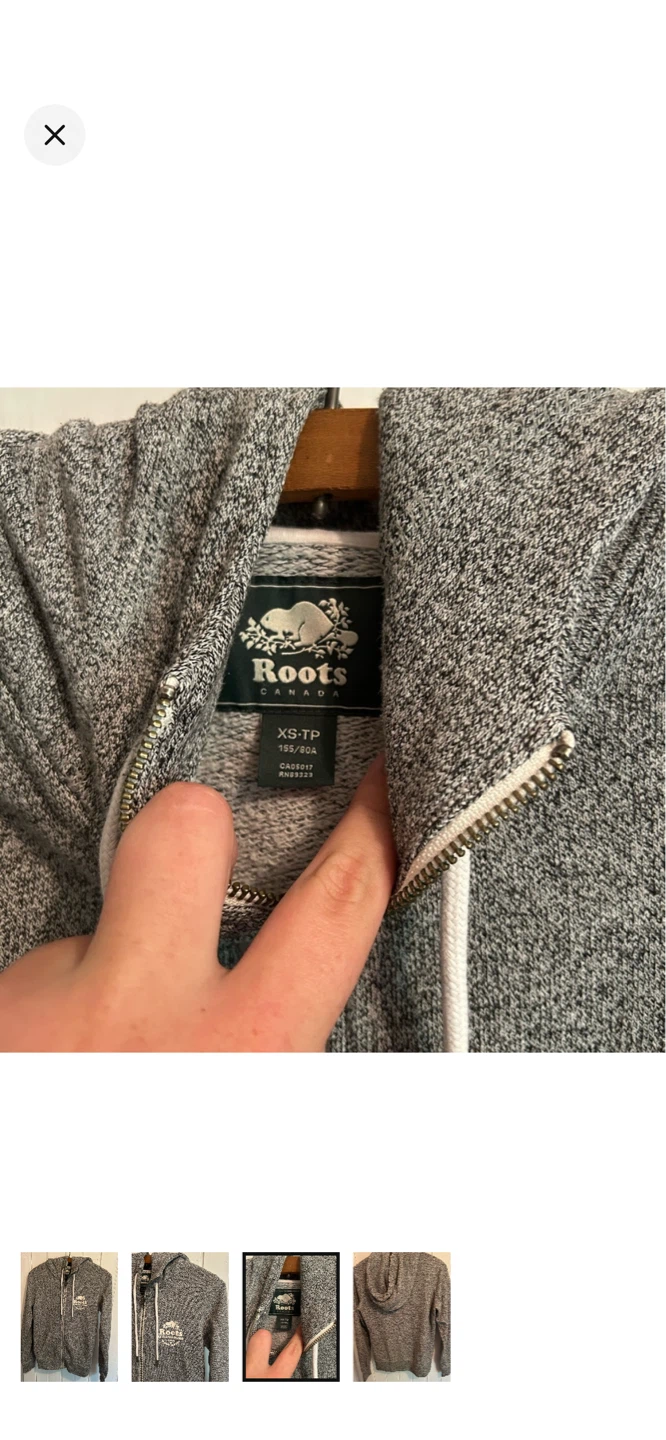 Roots Canada Grey Zip-Up Hoodie - photo 3