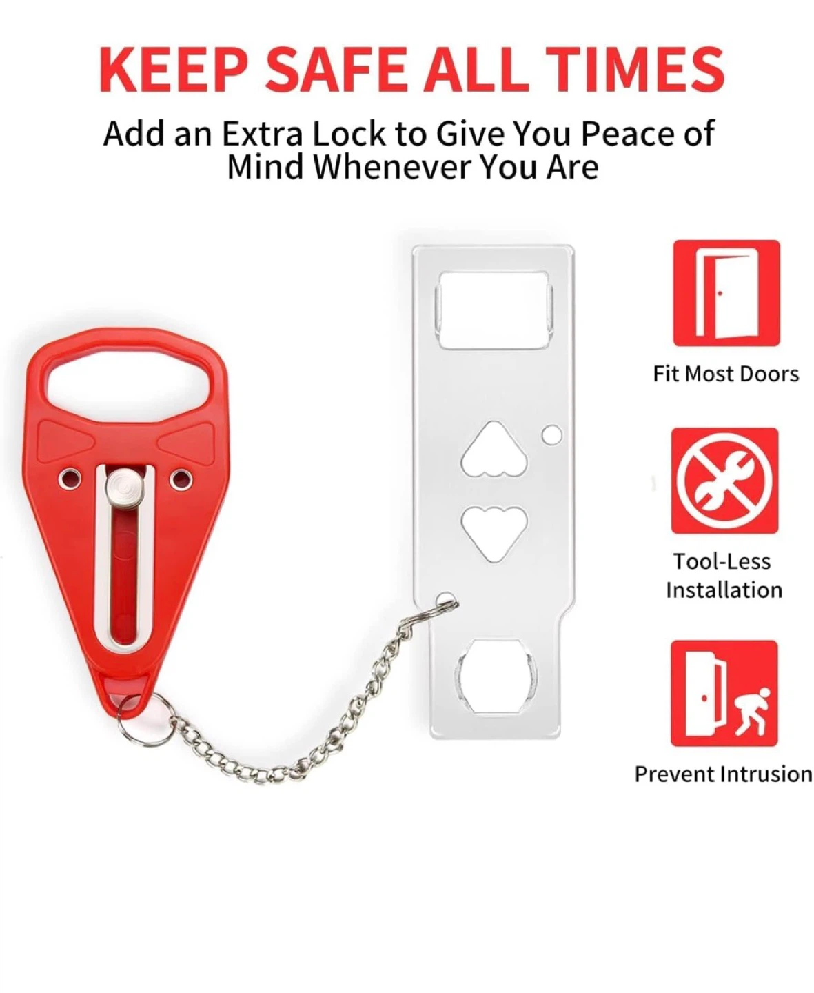 Portable Door Lock Security Device - photo 3