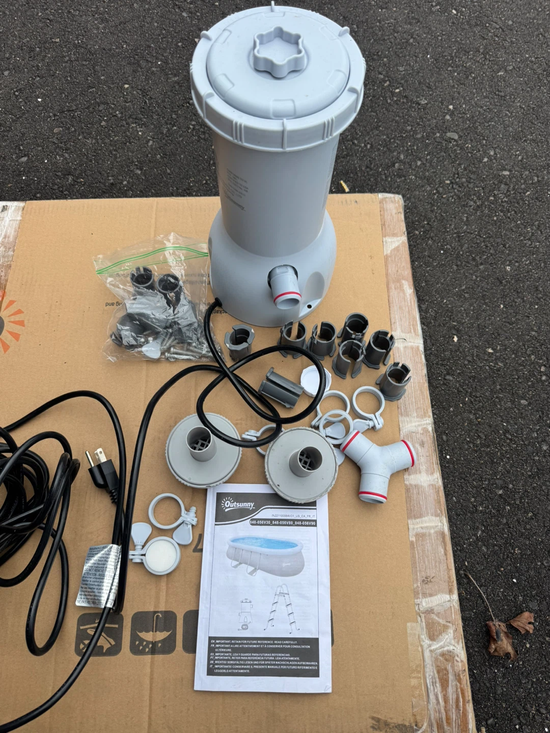 OUTSUNNY ABOVE GROUND POOL PUMP