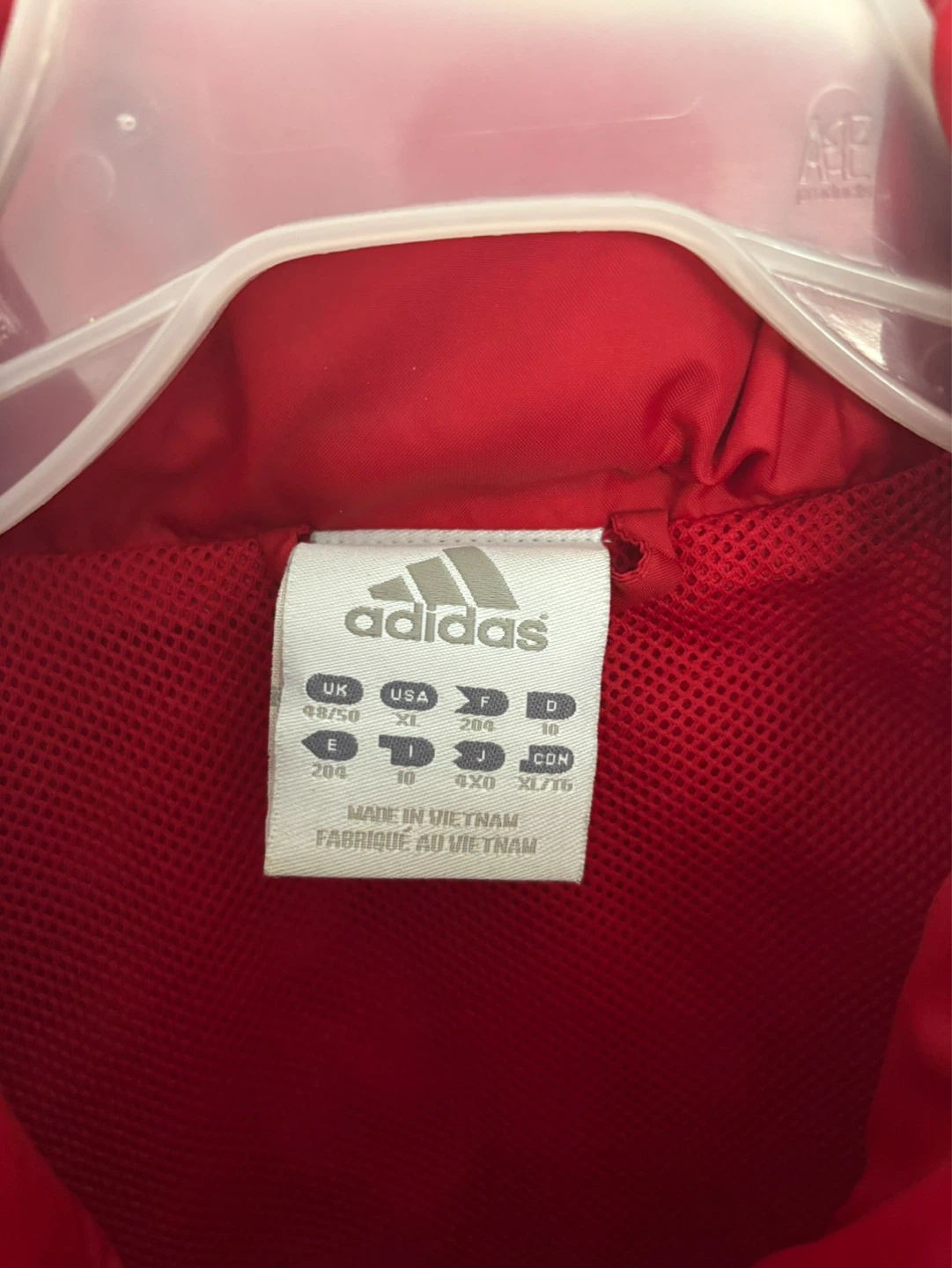 Red Adidas Windbreaker Jacket - photo 2
