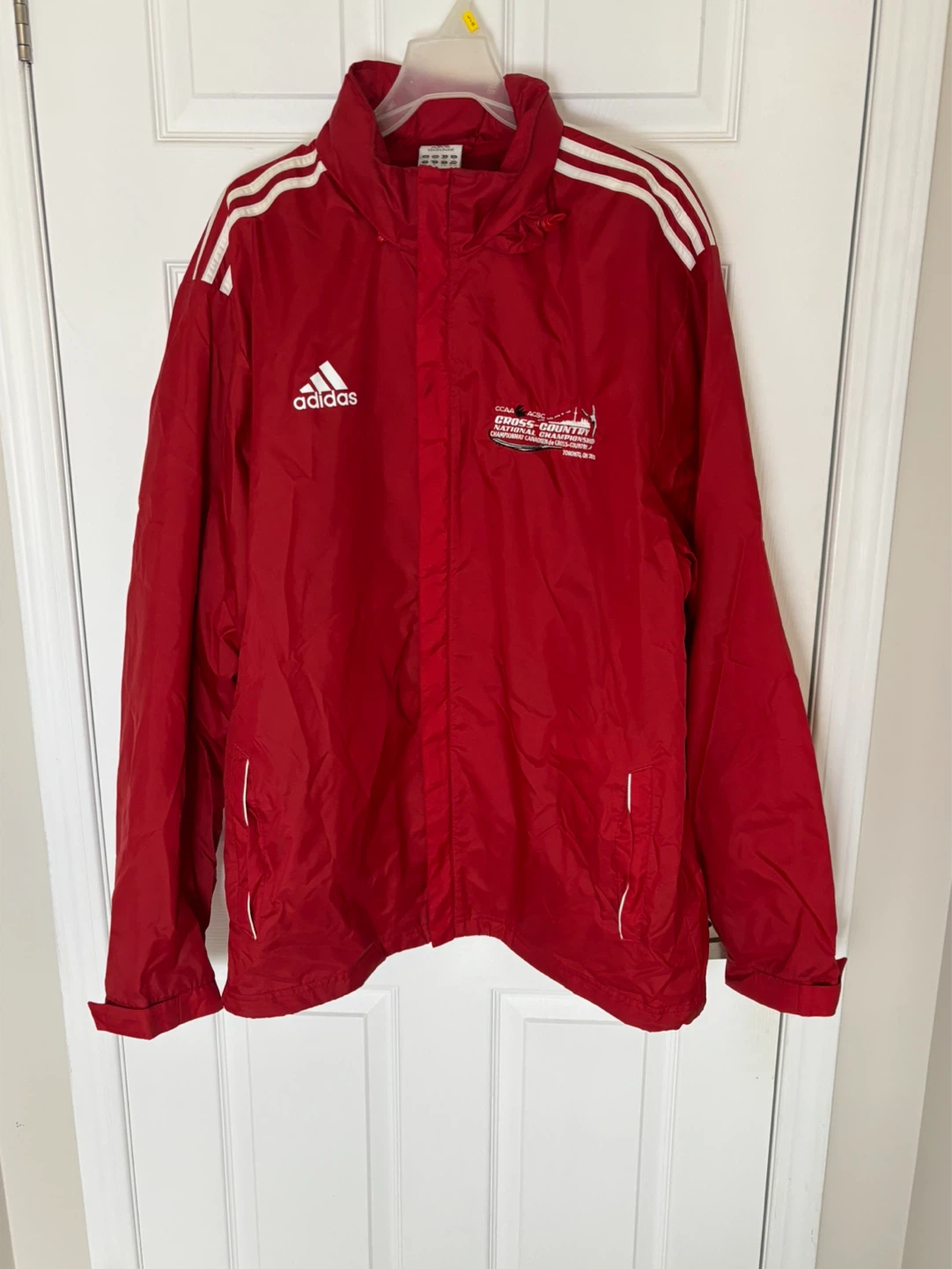 Red Adidas Windbreaker Jacket