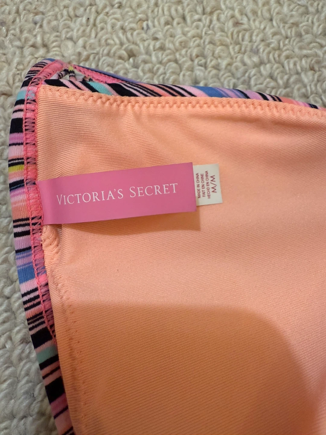 Victoria's Secret Striped Halter Bikini Swimsuit M/M - photo 4