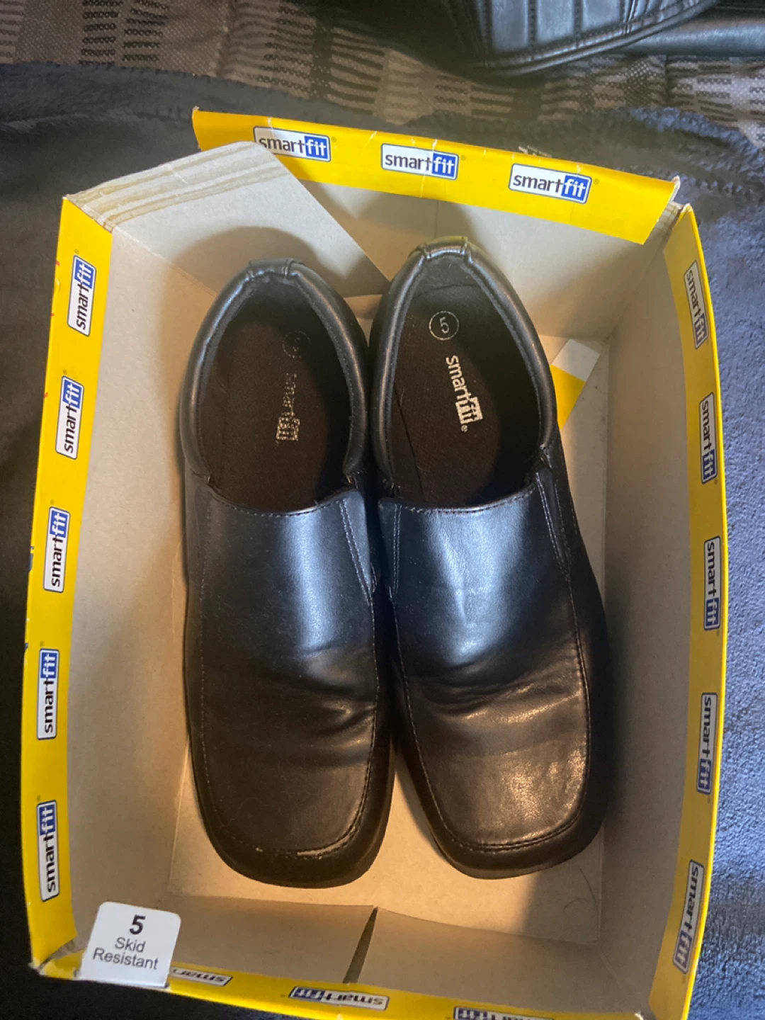 Smartfit Kids Black Slip-On Shoes - Size 5