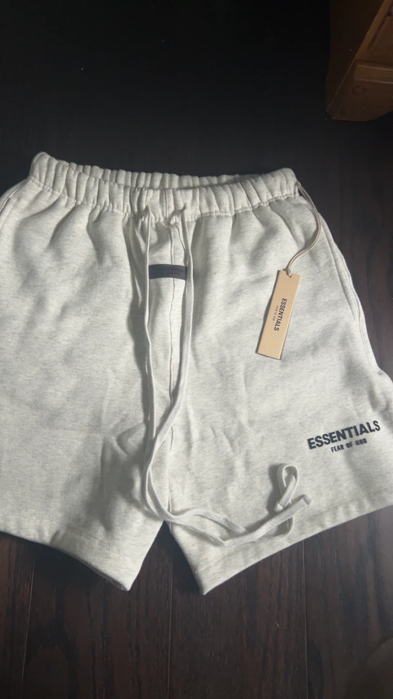 Essentials Fear of God Grey Sweat Shorts Size M