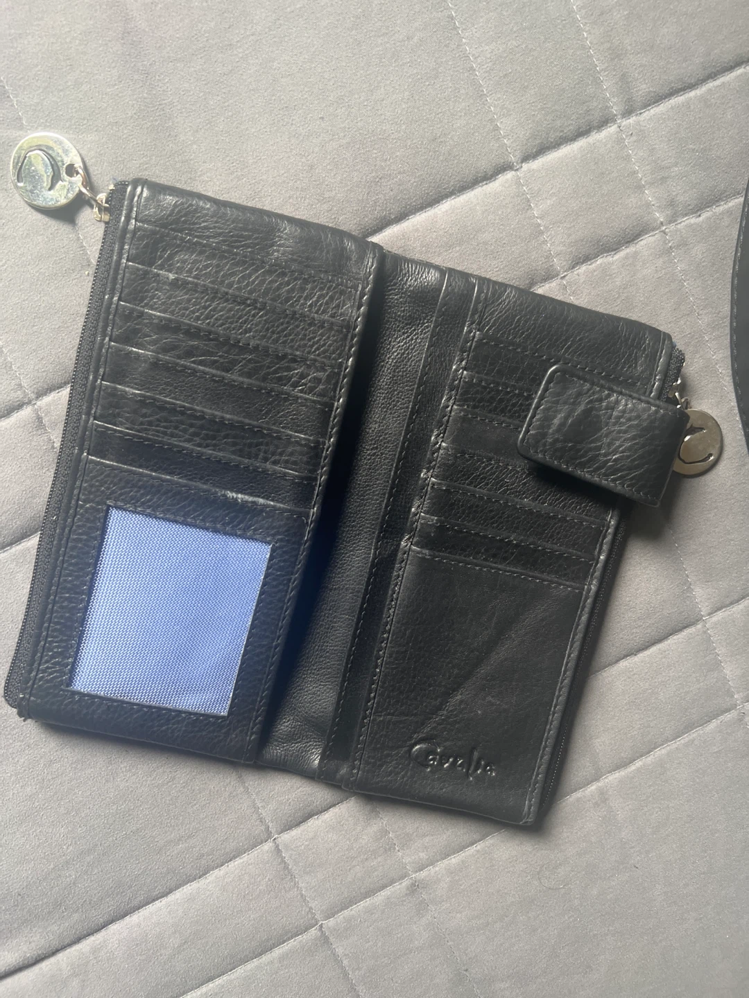 Black Nylon Crossbody Bag with Matching Wallet - photo 5