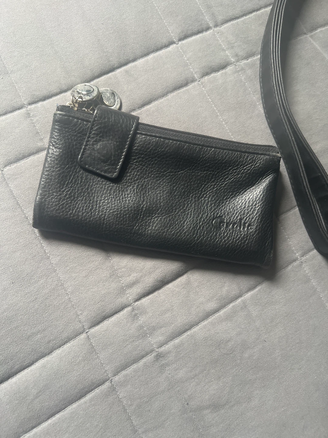 Black Nylon Crossbody Bag with Matching Wallet - photo 4