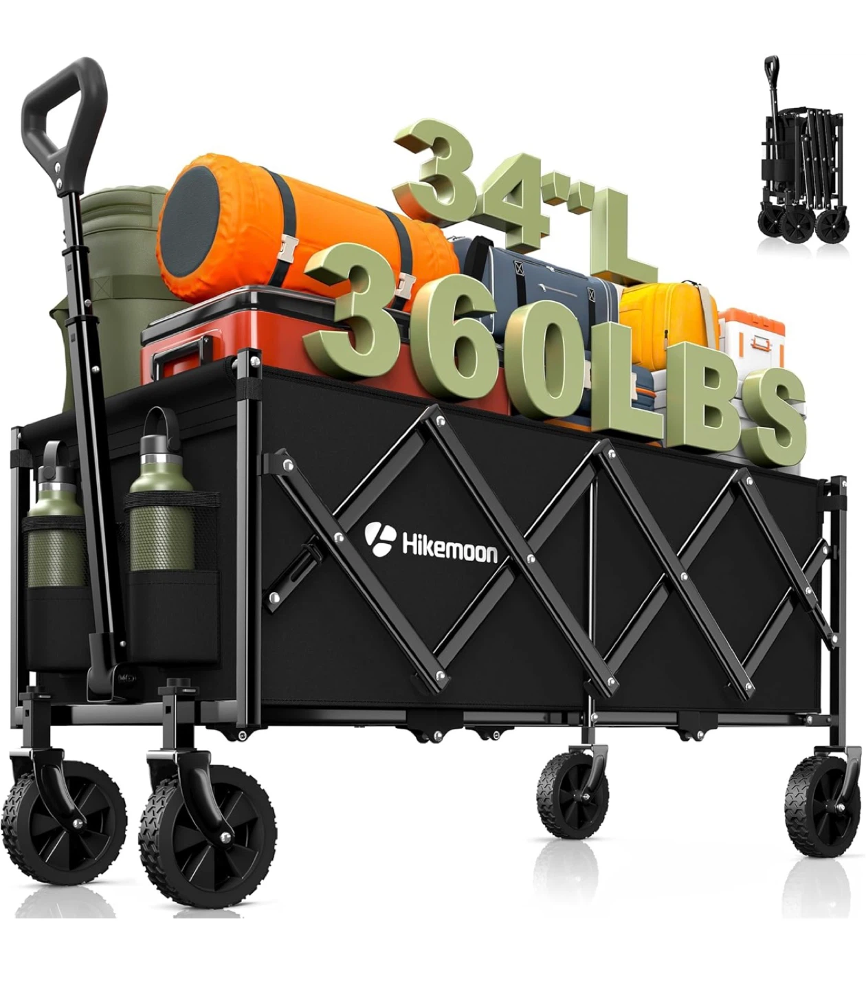HIKEMOON Folding Outdoor Wagon Cart