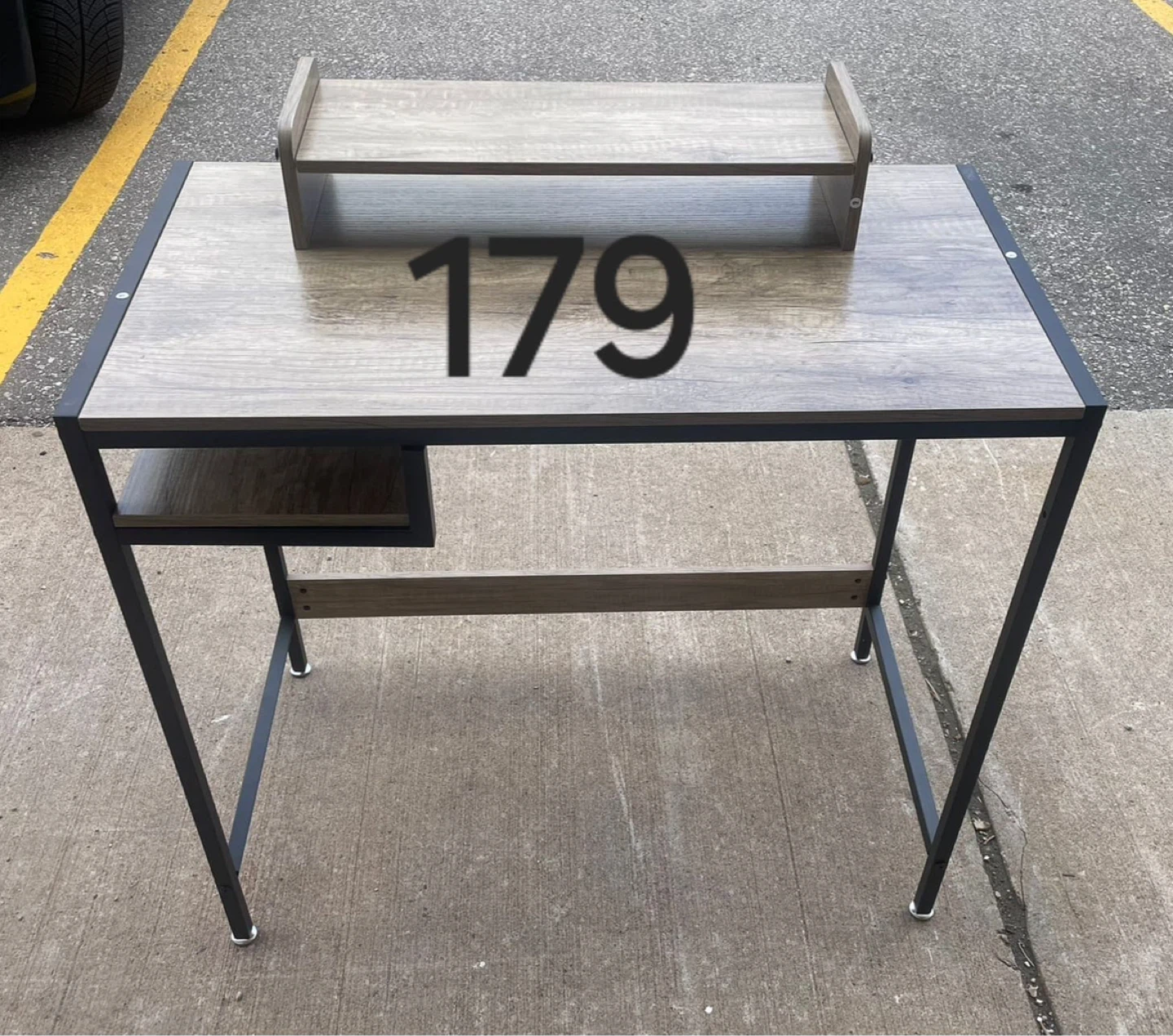 Desk with Monitor Stand