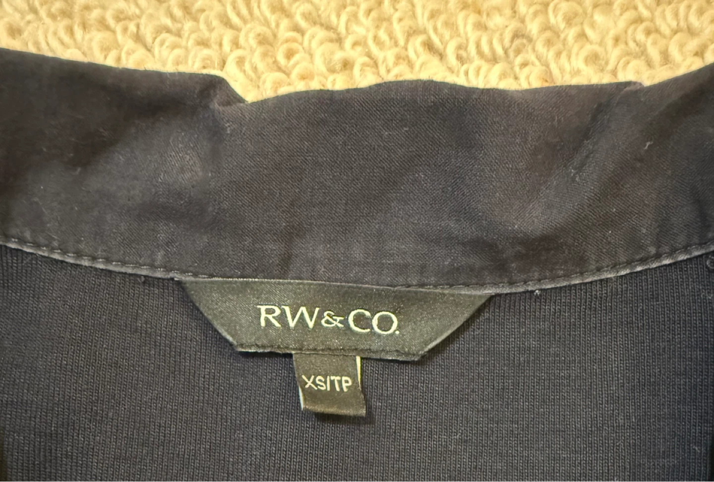 RW&CO. Navy Sleeveless Polo Shirt - XS - photo 2