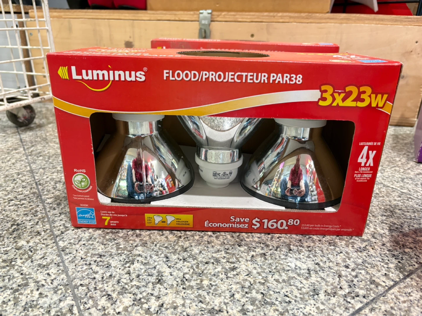Luminus Flood/Projecteur PAR38 Light Bulbs - 3x 23W