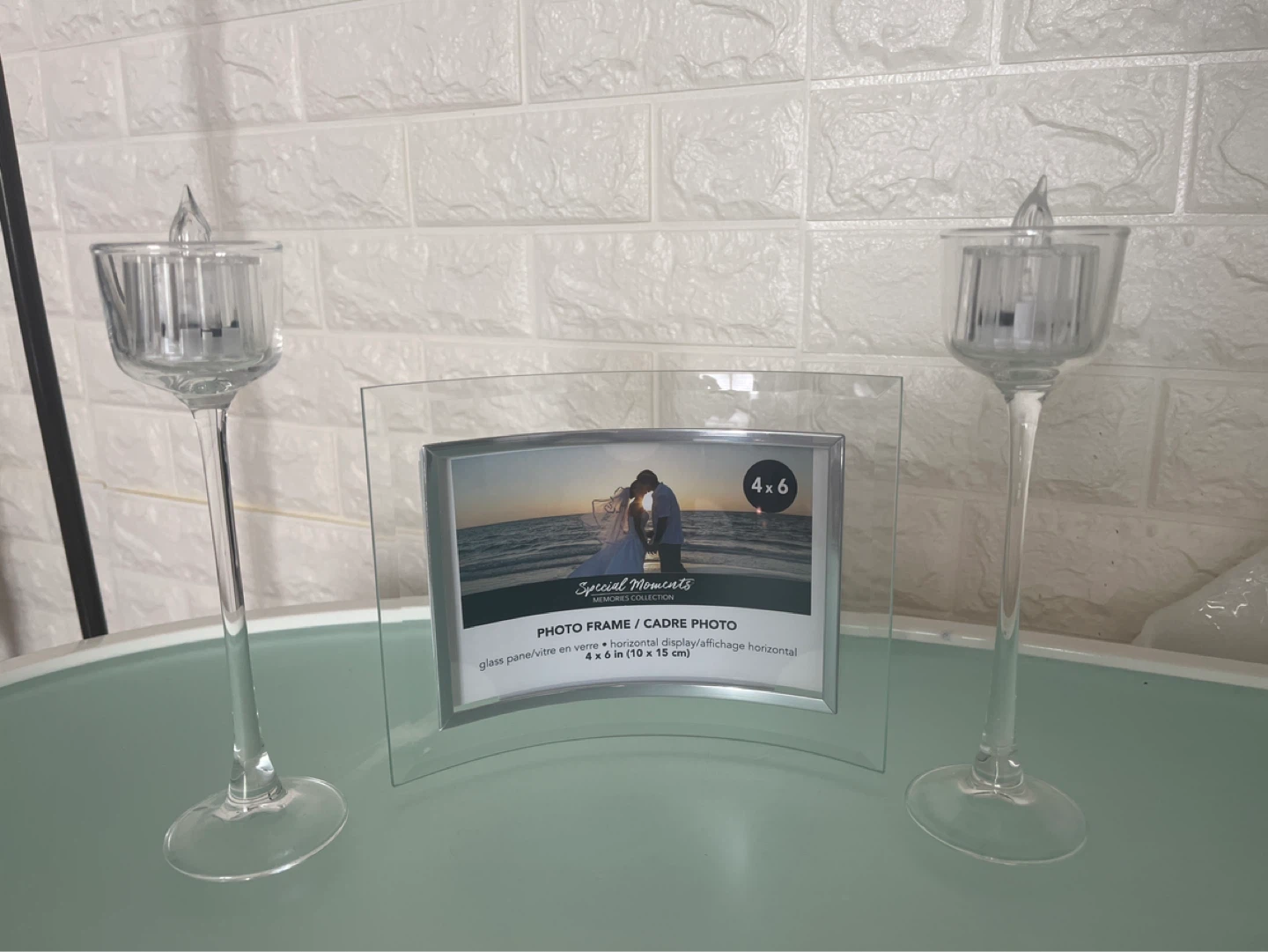 Special Moments 4x6 Photo Frame with Candle Holders
