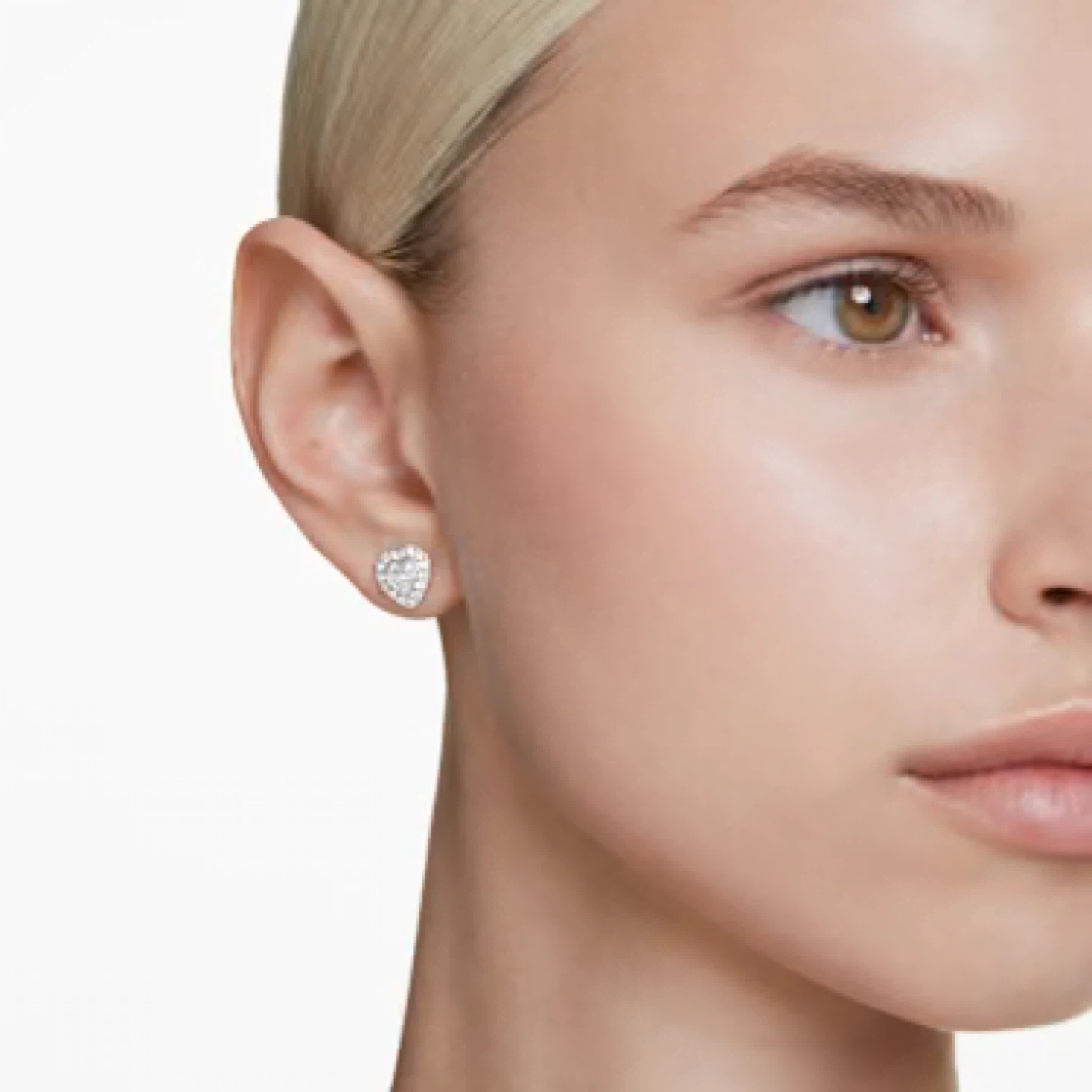 Swarovski Ariana Grande Heart Stud Earrings