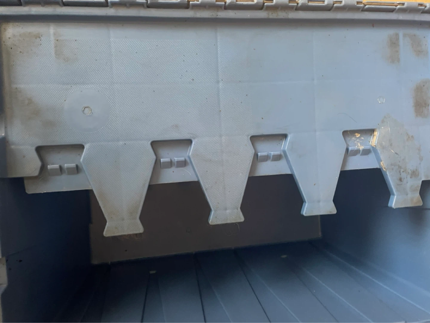 Blue Plastic Storage Bin - photo 3