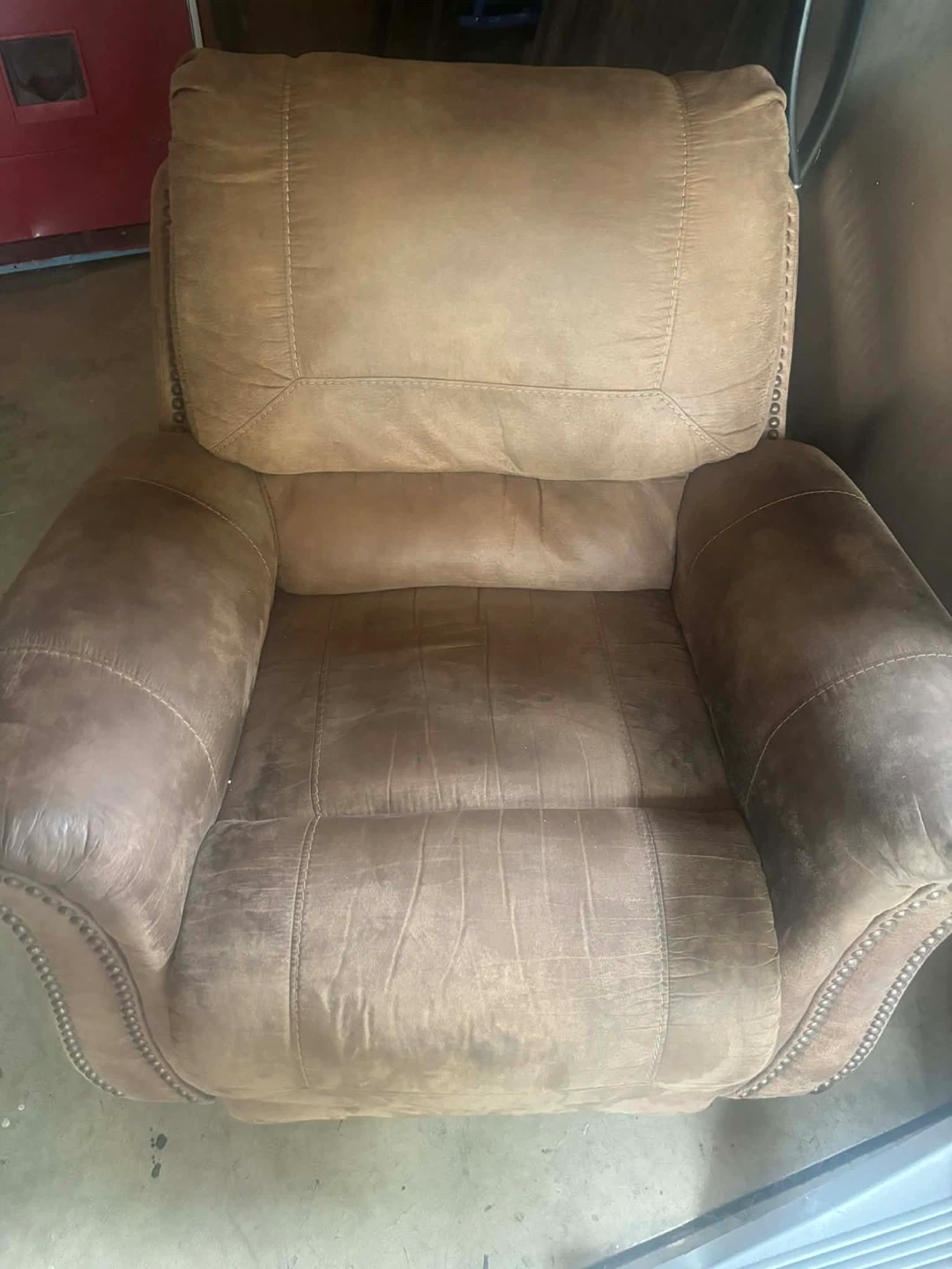 Brown Recliner Chair and couch - photo 3