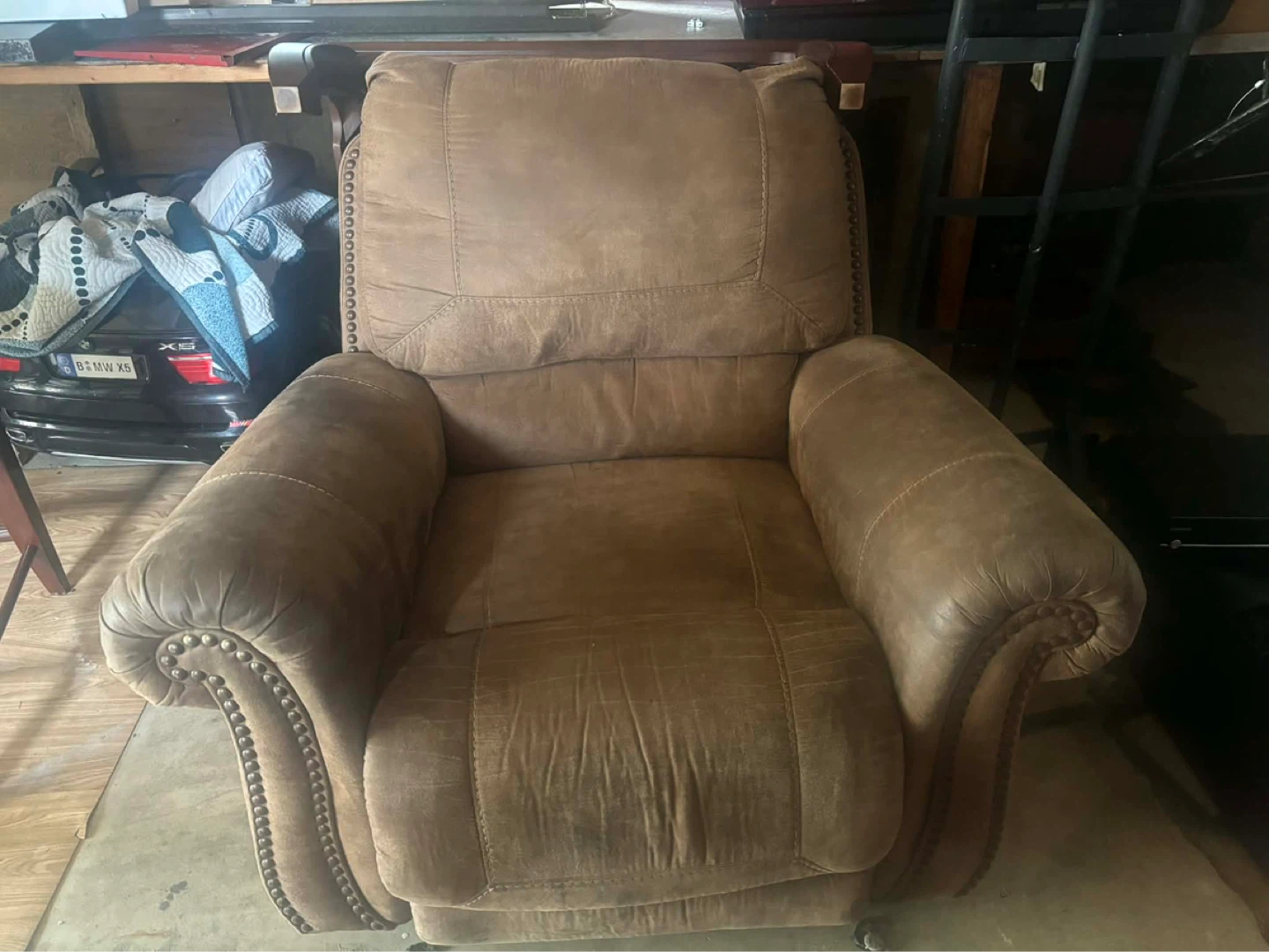 Brown Recliner Chair and couch - photo 2