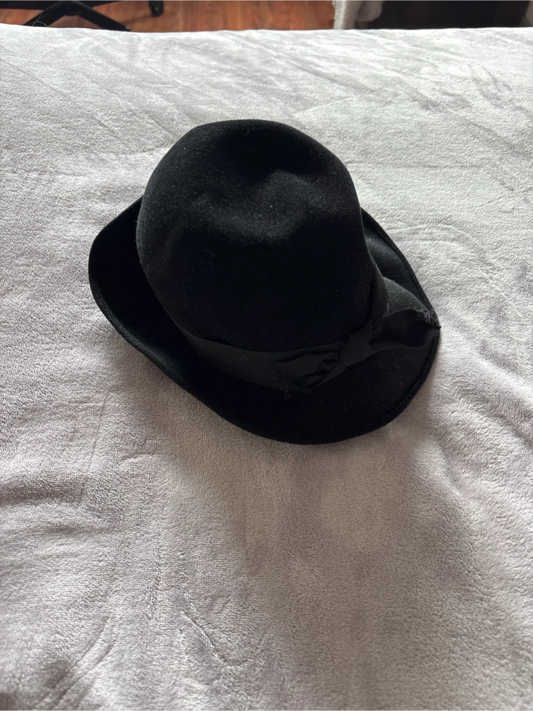 Black Felt Bowler Hat