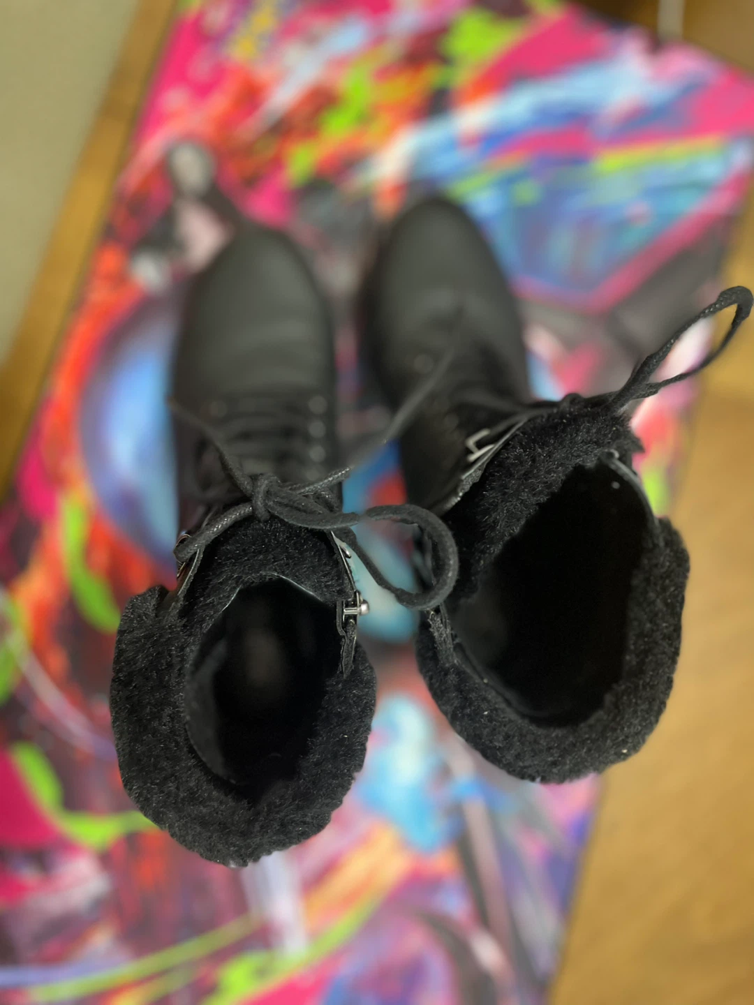 Michael Kors Black Leather Fur Lined Winter Boots - photo 3