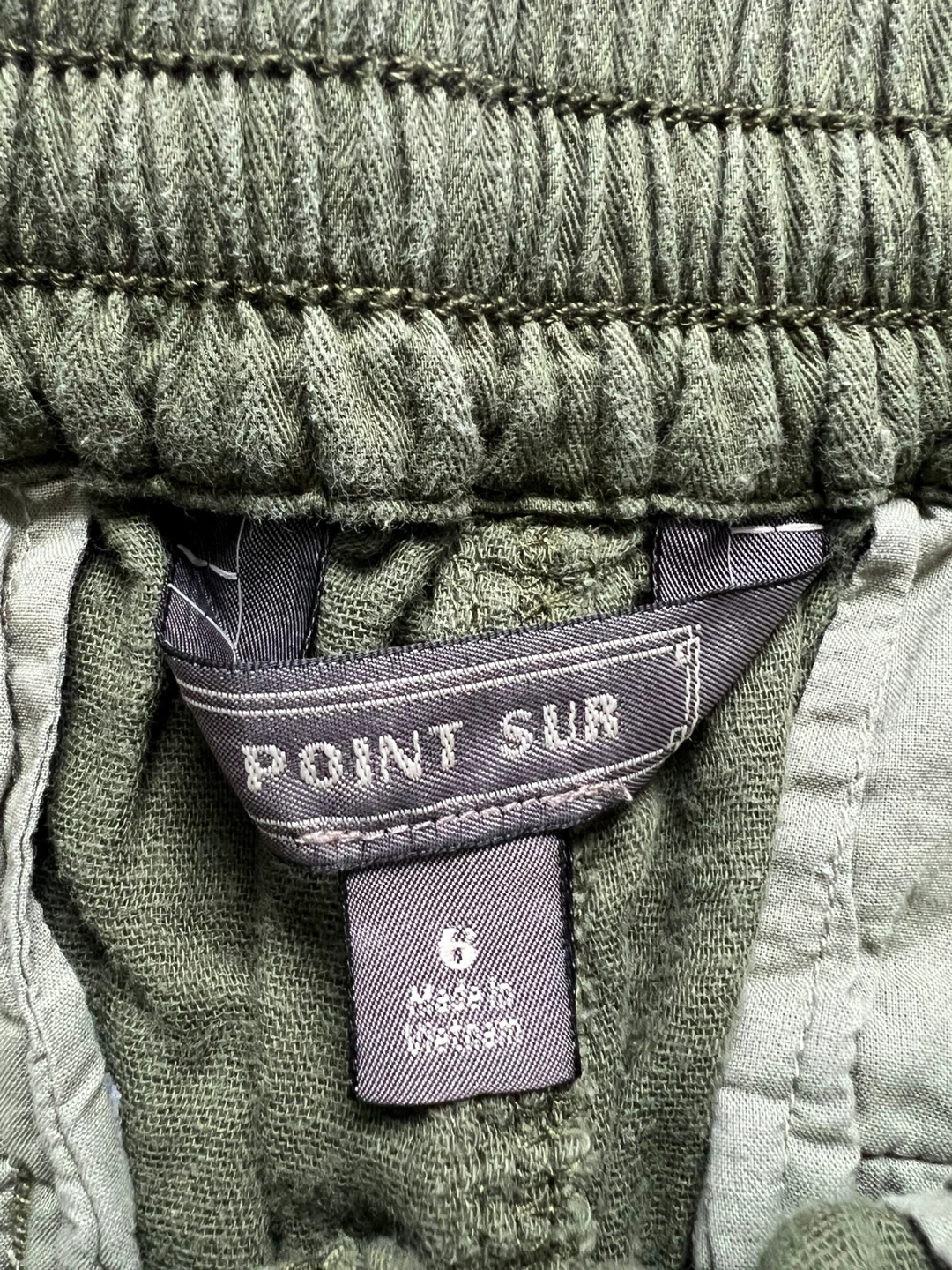 POINT SUR Olive Green Jogger Pants - Size 6 - photo 2