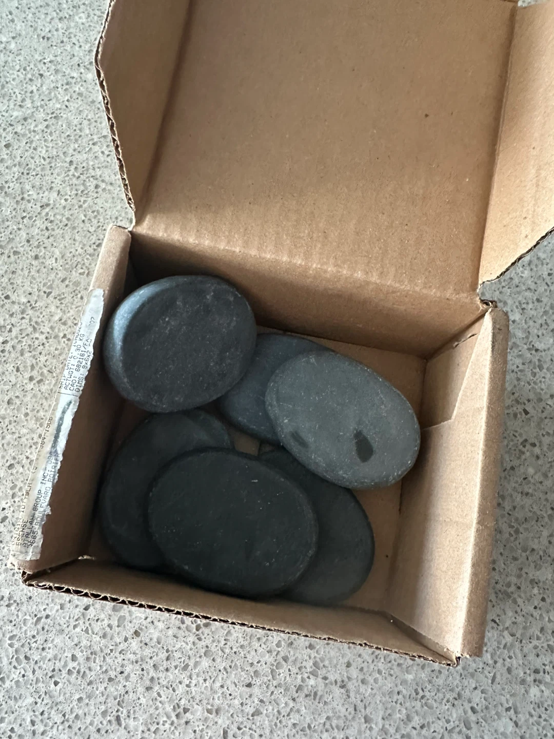 Set of 6 Flat Massage Stones
