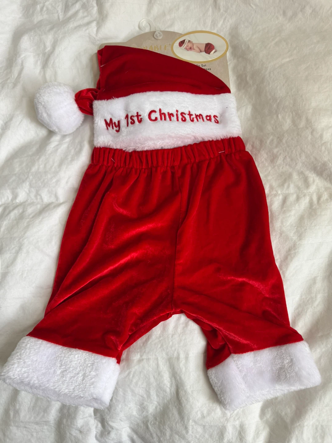 Baby "My 1st Christmas" Santa Outfit