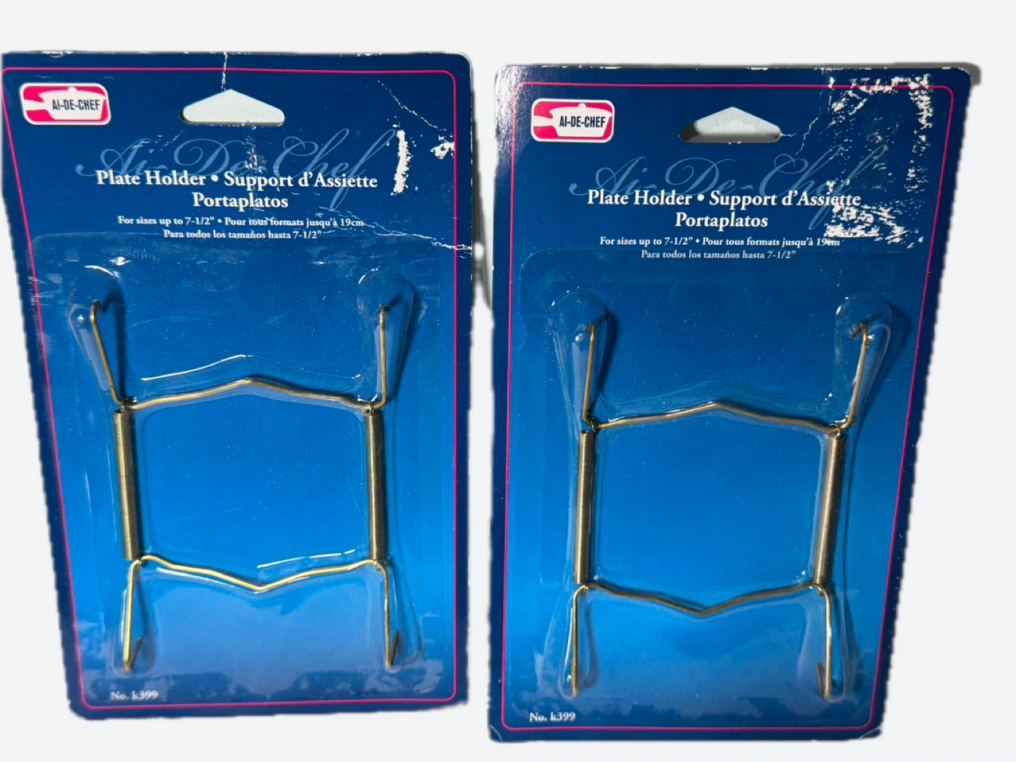 NEW AI-DE-CHEF Plate Holders - Set of 3 - photo 5