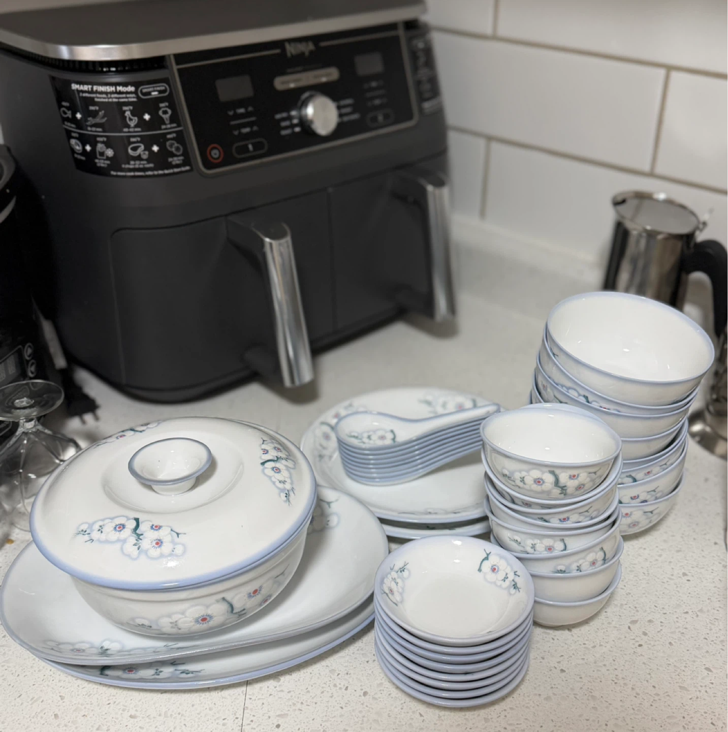 Floral Pattern Dishware Set - photo 2