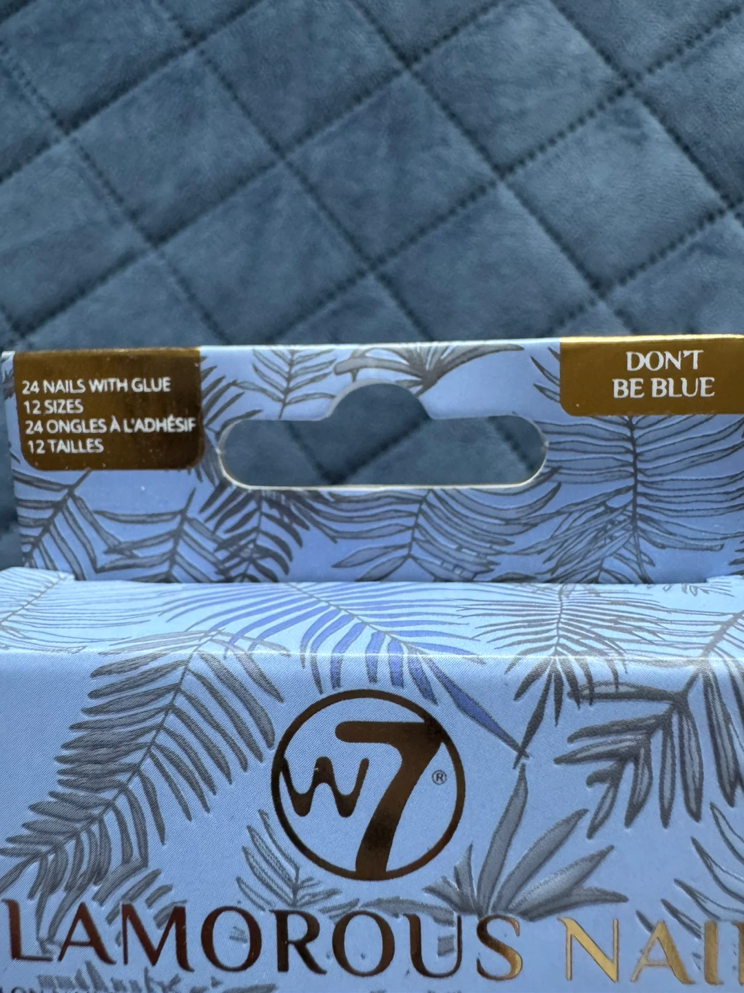 W7 Glamorous Nails Set - Blue with glue - photo 4