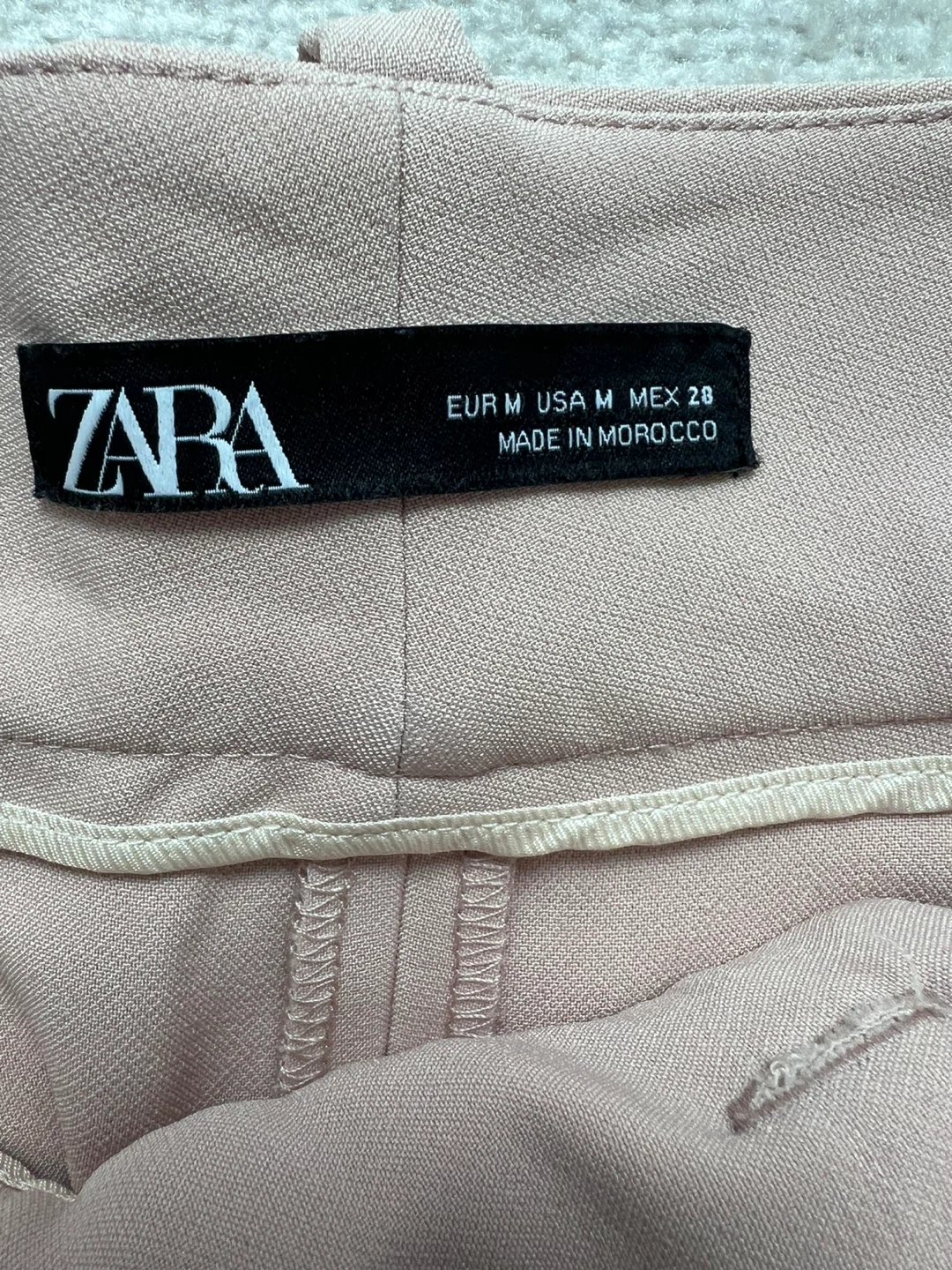 Zara Women's Beige Trousers Size Medium - photo 2