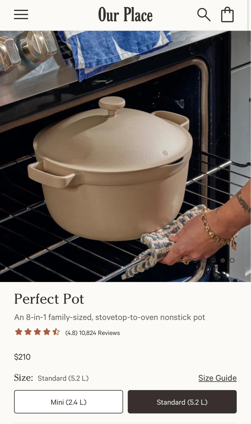 Our Place Perfect Pot - Stevtop-to-Oven Nonstick Pot