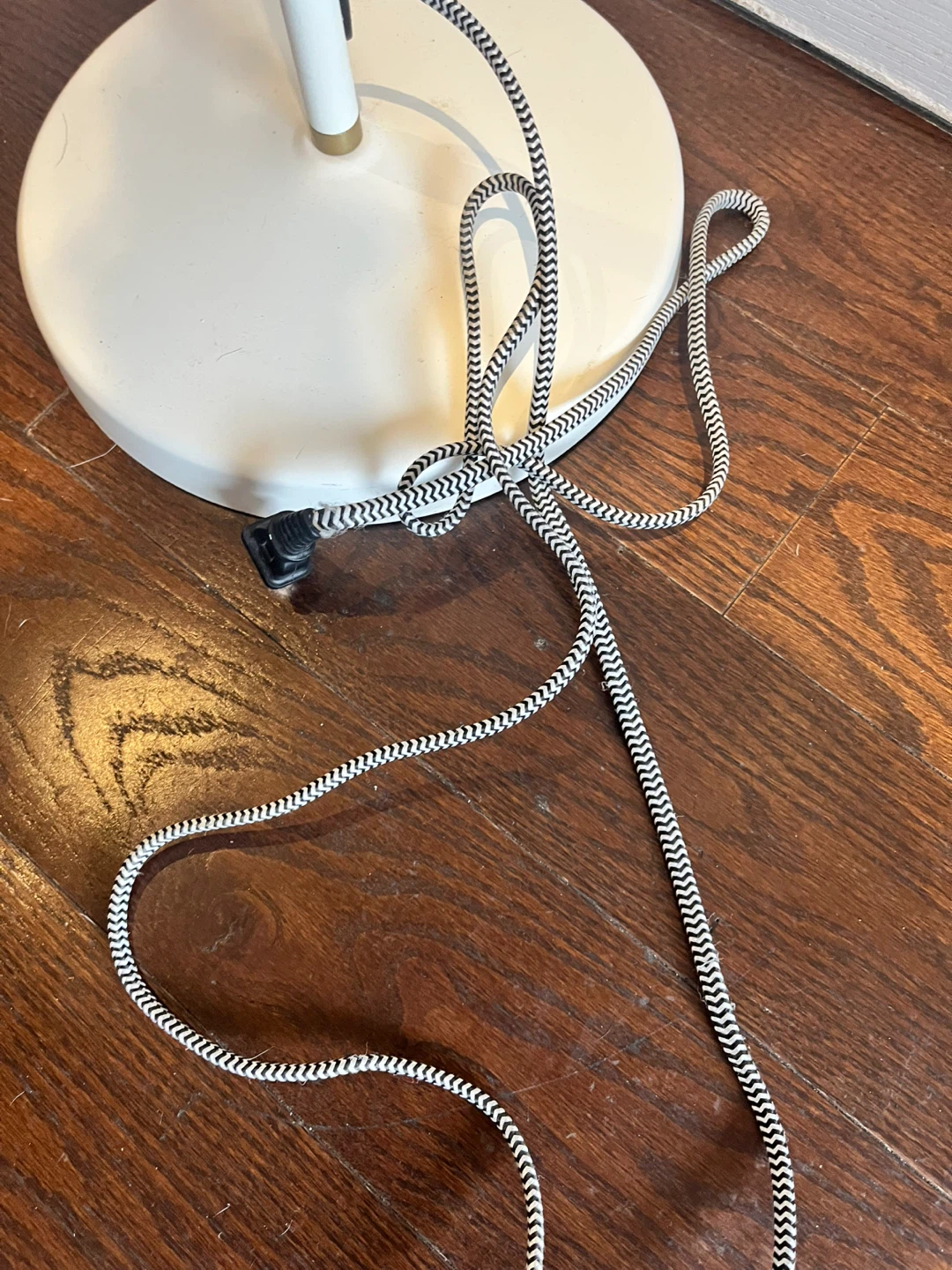 White Floor Lamp with Adjustable Arm - photo 5