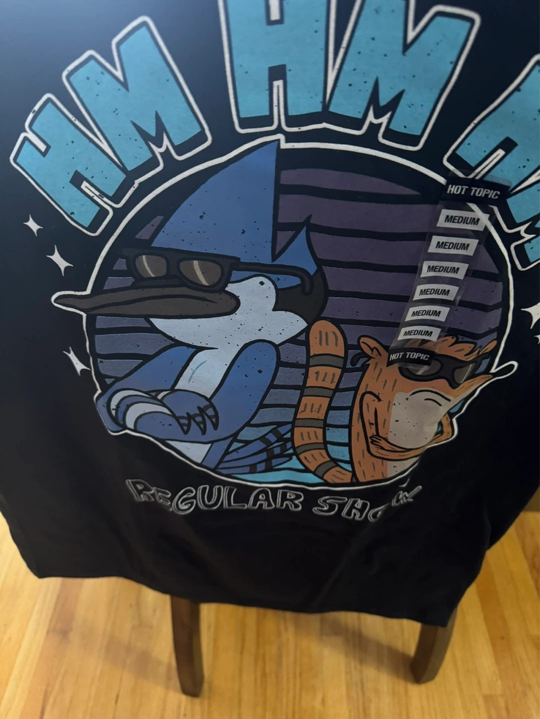 ⚽ NEW Regular Show "HM HM HM" T-Shirt - Medium - photo 2